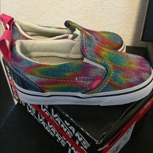 Girls toddler slip on vans size-6.5