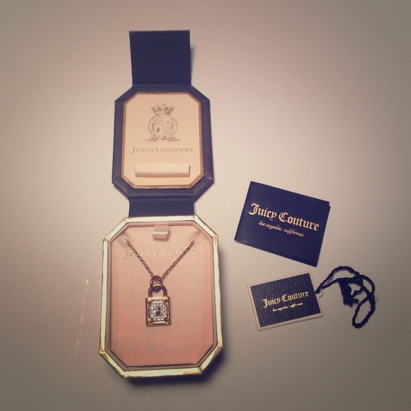 Juicy Couture small padlock necklace