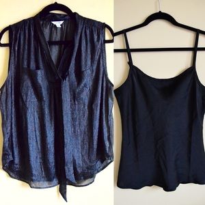 Two pieces black blouse by CK