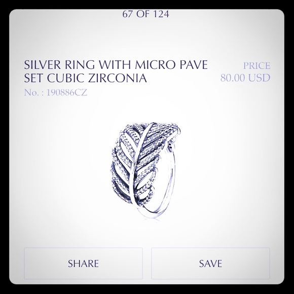 Pandora Feather Ring