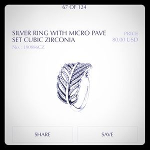 Pandora Feather Ring