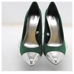 Green-Mossimo-Heels-w-Silver-Tip