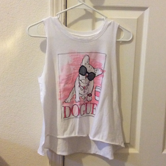DOGUE White Tank Top & White Design Shorts (Girls)