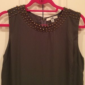 Olive Green Sleeveless Dress