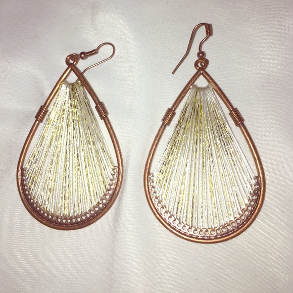 Bronze Woven Earrings