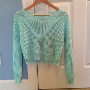 Tilly's mint green sweater