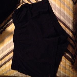 Navy blue "SO" shorts