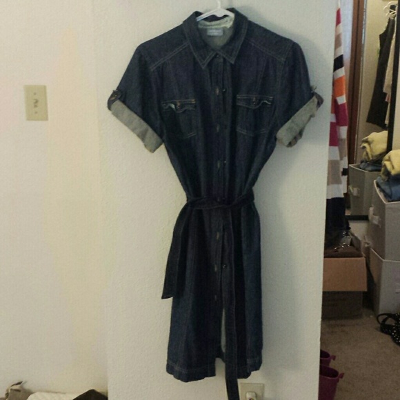 NWOT Denim Button Dress