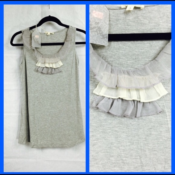 Tank with ruffles - Picture 2 of 2