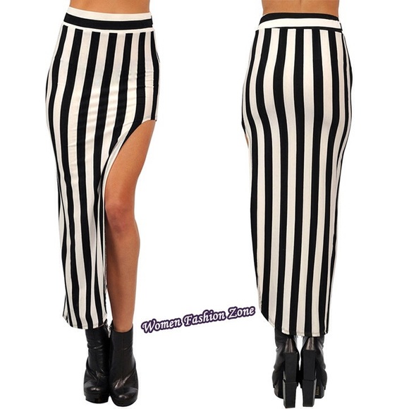 Dresses & Skirts - Black and white maxi skirt