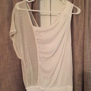 Free people white asymmetrical top small
