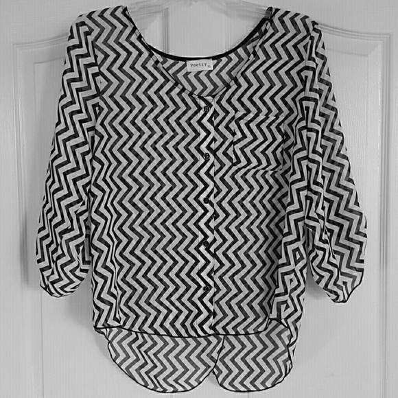 Sheer Patterned Top - Picture 3 of 3