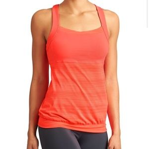 Athleta "Crunch and Punch" Red Top