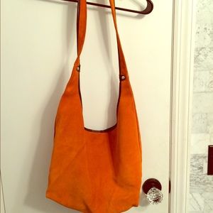 Humawaca Orange leather handbag