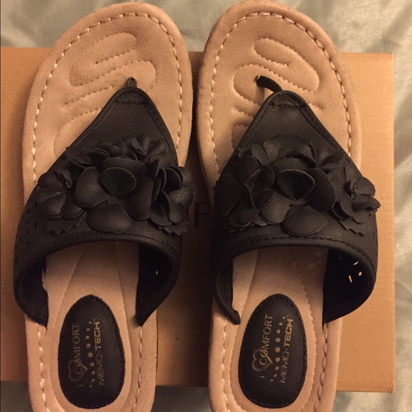 Black Leather Sandals