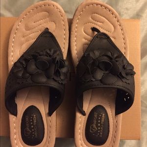 Black Leather Sandals