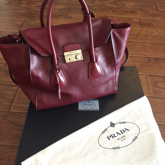 Gone . Auth Prada Tote in Amethyst