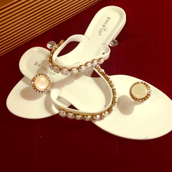 White Bamboo Sandal