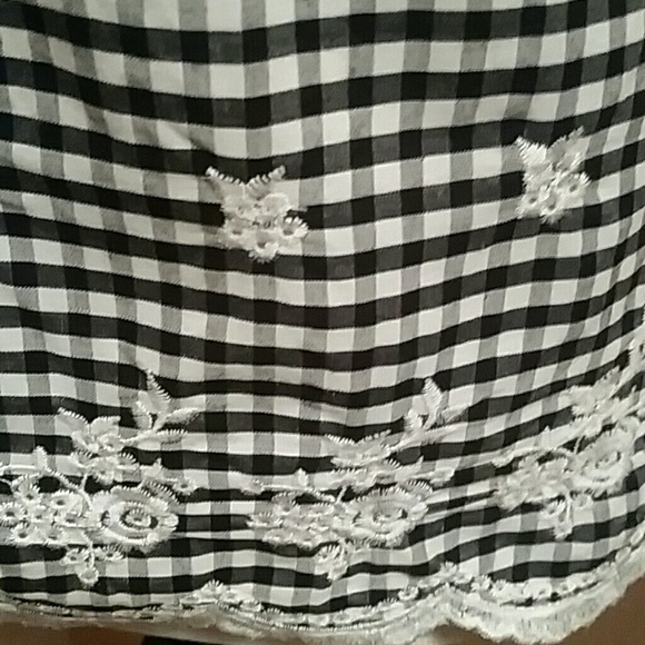 Gingham black/white Tank - Picture 2 of 3