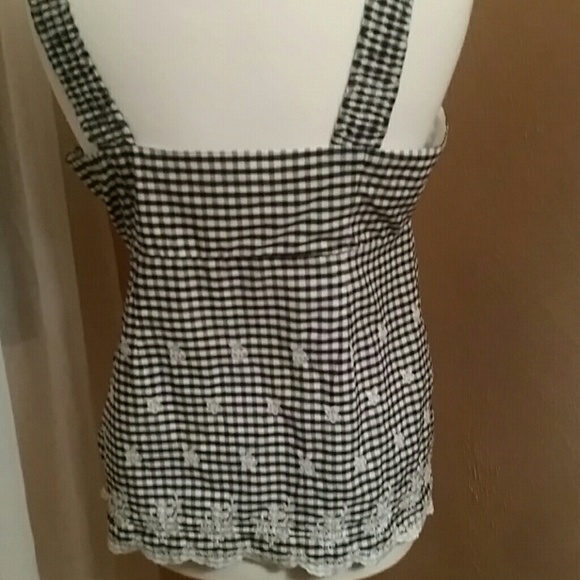 Gingham black/white Tank - Picture 3 of 3