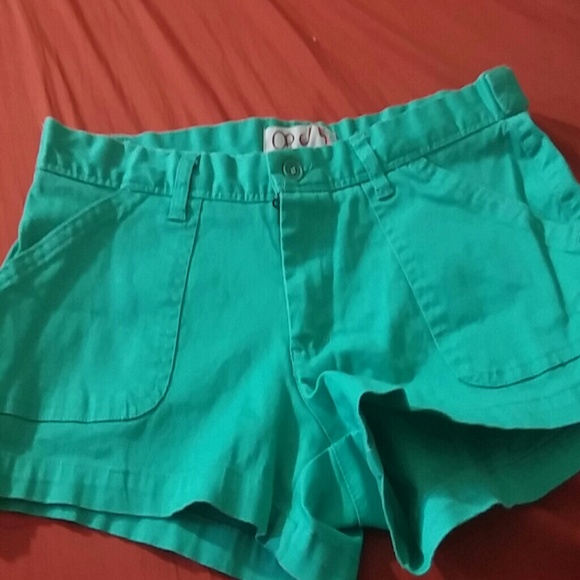 Mint green booty shorts