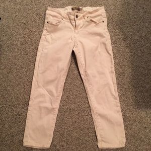Paige denim Capri pale pink 26 stretch
