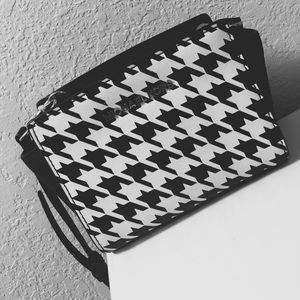 MICHAEL KORS SELMA MINI BLACK WHITE HOUNDSTOOTH