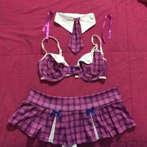 Naughty school girl lingerie