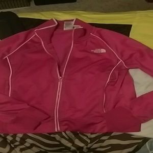 The north face pink jacket.