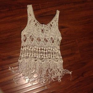 White beach cover-up