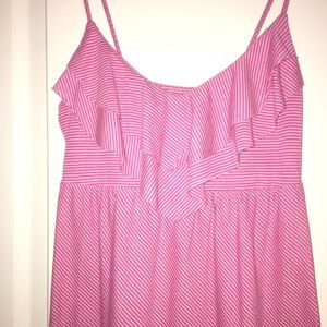 Pink-Red striped dress