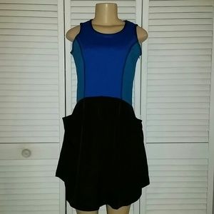 Blue scuba styled dress