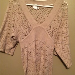 H&M pointelle 3/4 sleeve blush sweater!! 🌸