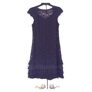 Jessica Simpson Navy Lace Dress