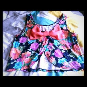 Floral  crop top
