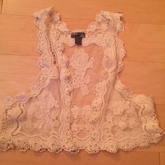 Free people inspired lace vest