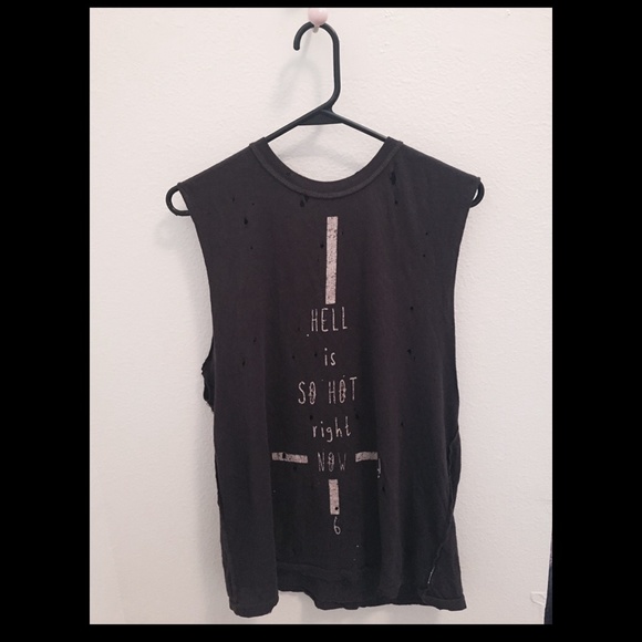 UNIF "Hell is so hot right now" muscle tank