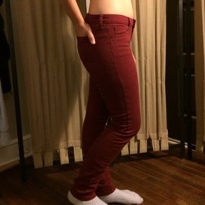 Red Arizona Skinny Pants