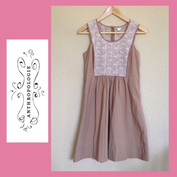 🚫SOLD🚫Lil Embroidered Khaki Dress