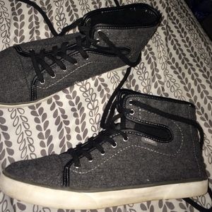 dark grey vans high tops
