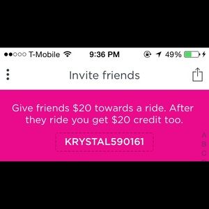$2 OFF BRANDY IF YOU SIGN UP FOR LYFT
