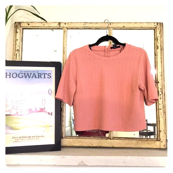 Blush pink crop top