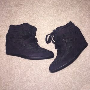 Black Madden Girl Wedge Sneakers