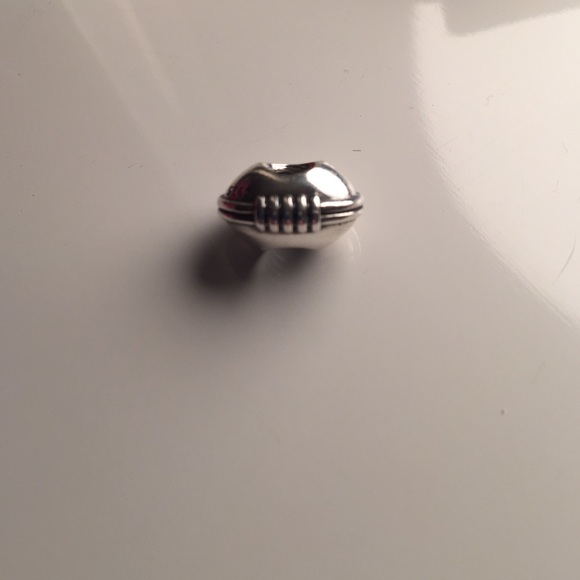 Pandora bracelet sterling silver football charm