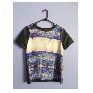 ASTR Faux Leather Top