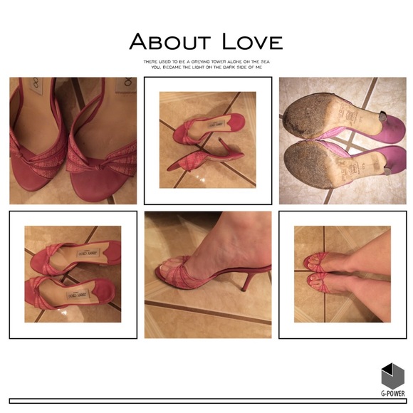Very loved pink Jimmy Choo heels