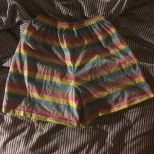 Rainbow PJ shorts