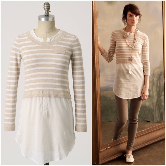 Anthropologie Tops - Shae Faux Pocket Pullover NWOT