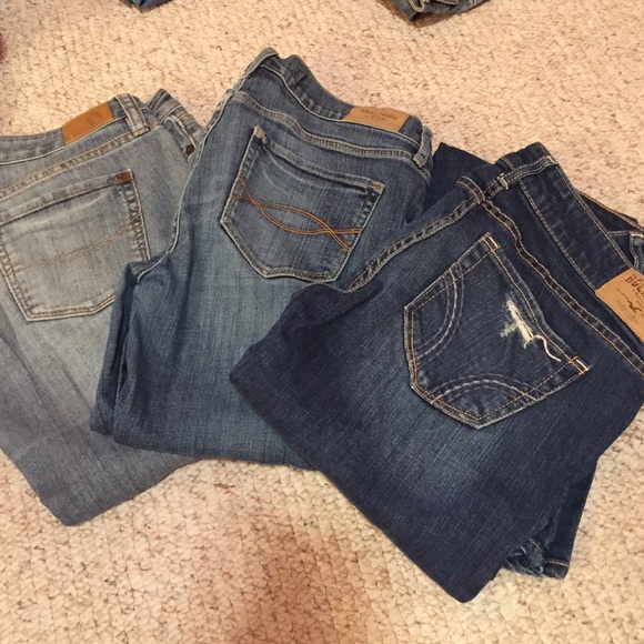 9 pairs of pants hollister, pacsun, Abercrombie