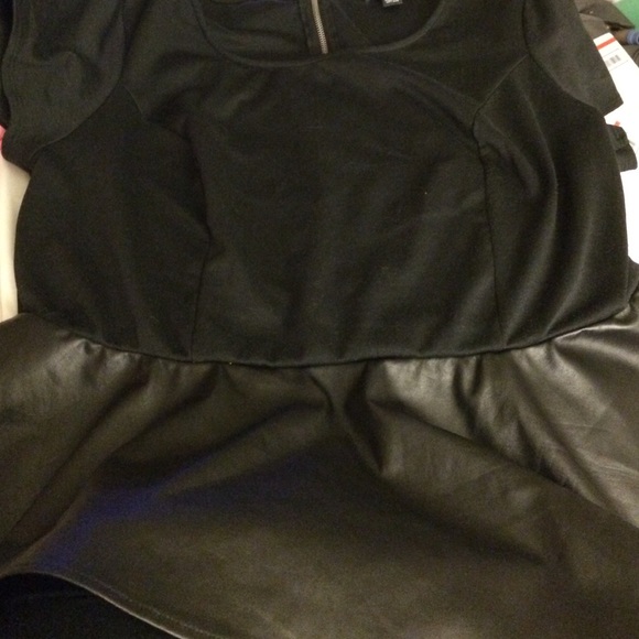 Forever 21+ black Peplum top